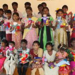 Orphans with gifts